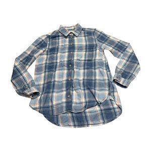 American Eagle Outfitters Shirt Men's S Multicolor Plaid Boyfriend Fit Button-Up